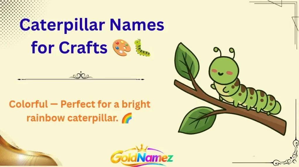 Caterpillar Names for Crafts