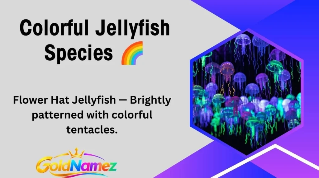 Colorful Jellyfish Species