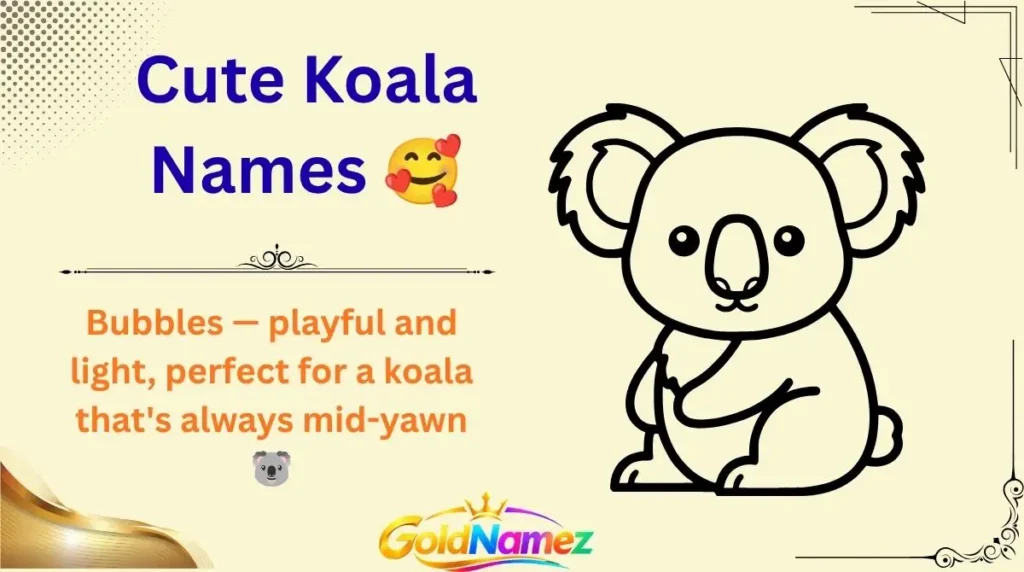 Cute Koala Names