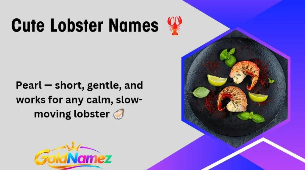 Cute Lobster Names