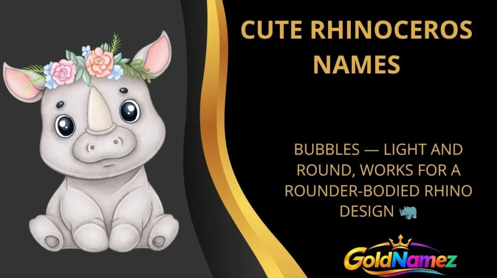 Cute Rhinoceros Names
