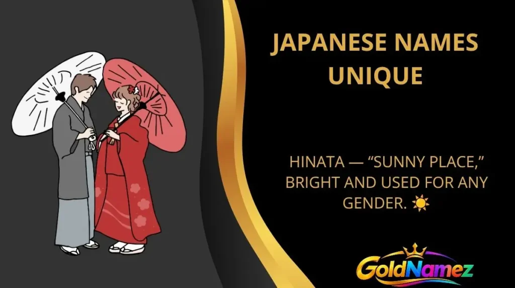 Japanese Names Unique