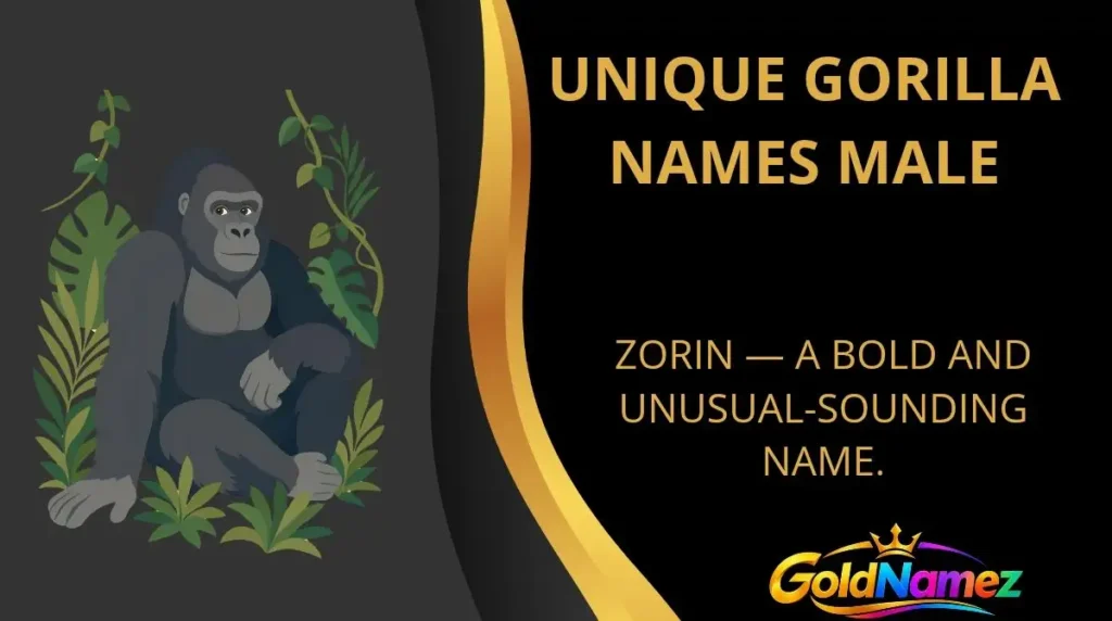 Unique Gorilla Names Male