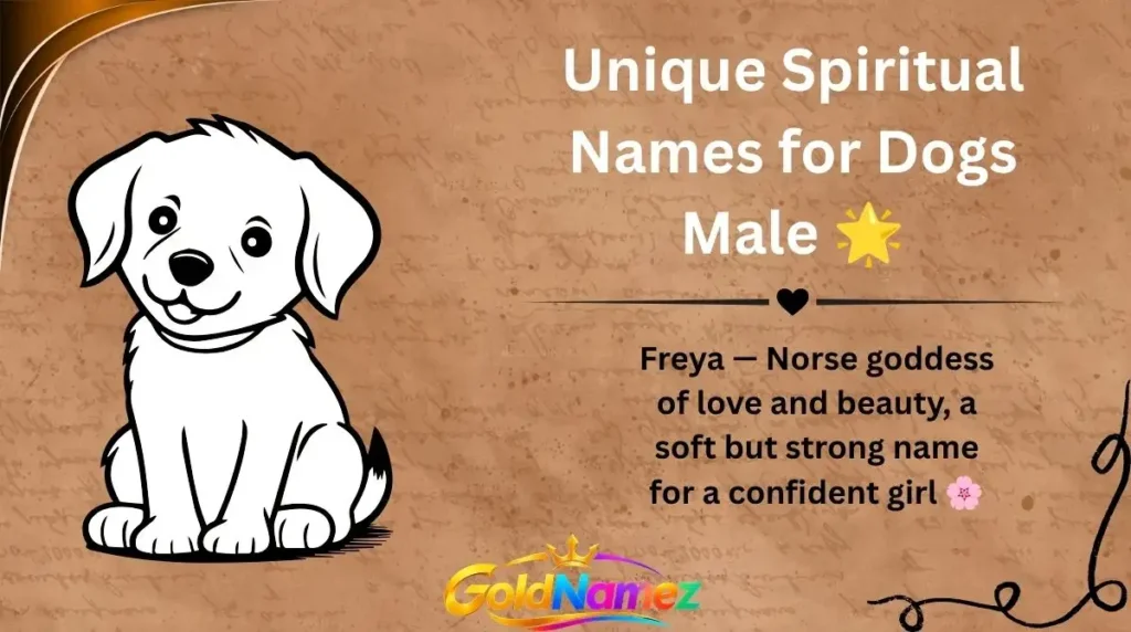 Unique Spiritual Names for Dogs Male 