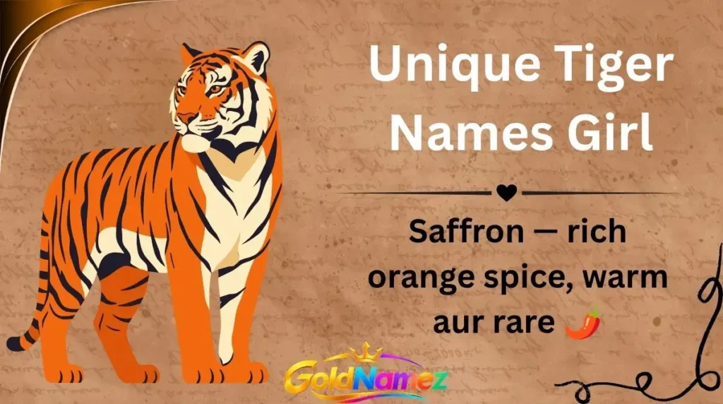 Unique Tiger Names Girl